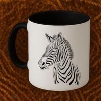 Zebra African Animal Zoo Keeper Zebra Lover Gift Coffee Mug thumb 2