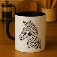 Zebra African Animal Zoo Keeper Zebra Lover Gift Coffee Mug thumb 4