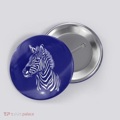 Zebra African Animal Zoo Keeper Zebra Lover Gift Button