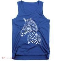 Zebra African Animal Zoo Keeper Zebra Lover Gift Tank Top thumb 0