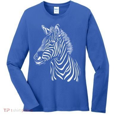 Zebra African Animal Zoo Keeper Zebra Lover Gift Women's Long Sleeve Shirt