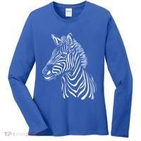Zebra African Animal Zoo Keeper Zebra Lover Gift Women's Long Sleeve Shirt thumb 0
