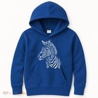 Zebra African Animal Zoo Keeper Zebra Lover Gift Kids Hoodie thumb 0