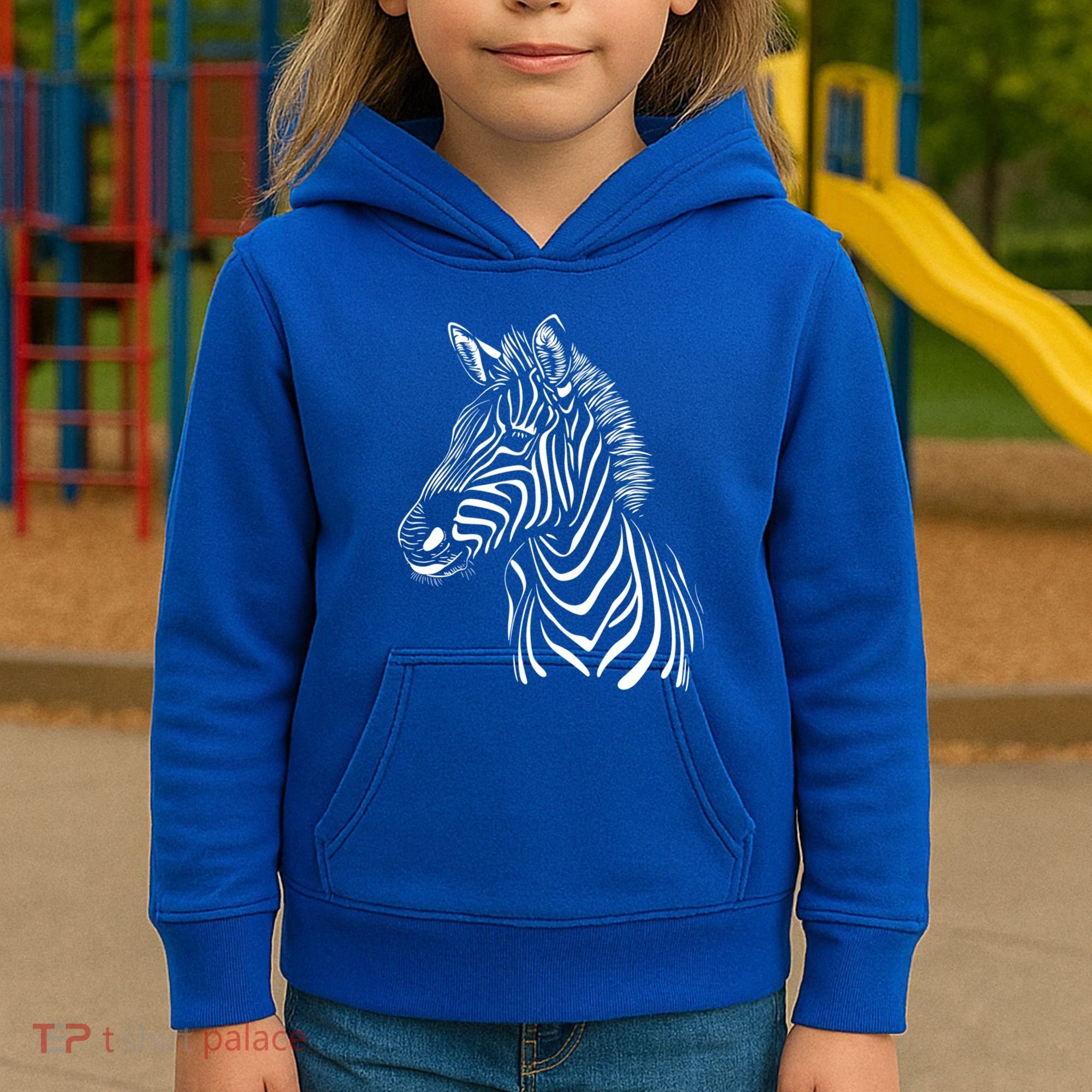 Zebra African Animal Zoo Keeper Zebra Lover Gift Kids Hoodie