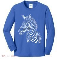 Zebra African Animal Zoo Keeper Zebra Lover Gift Kids Long Sleeve Shirt thumb 0
