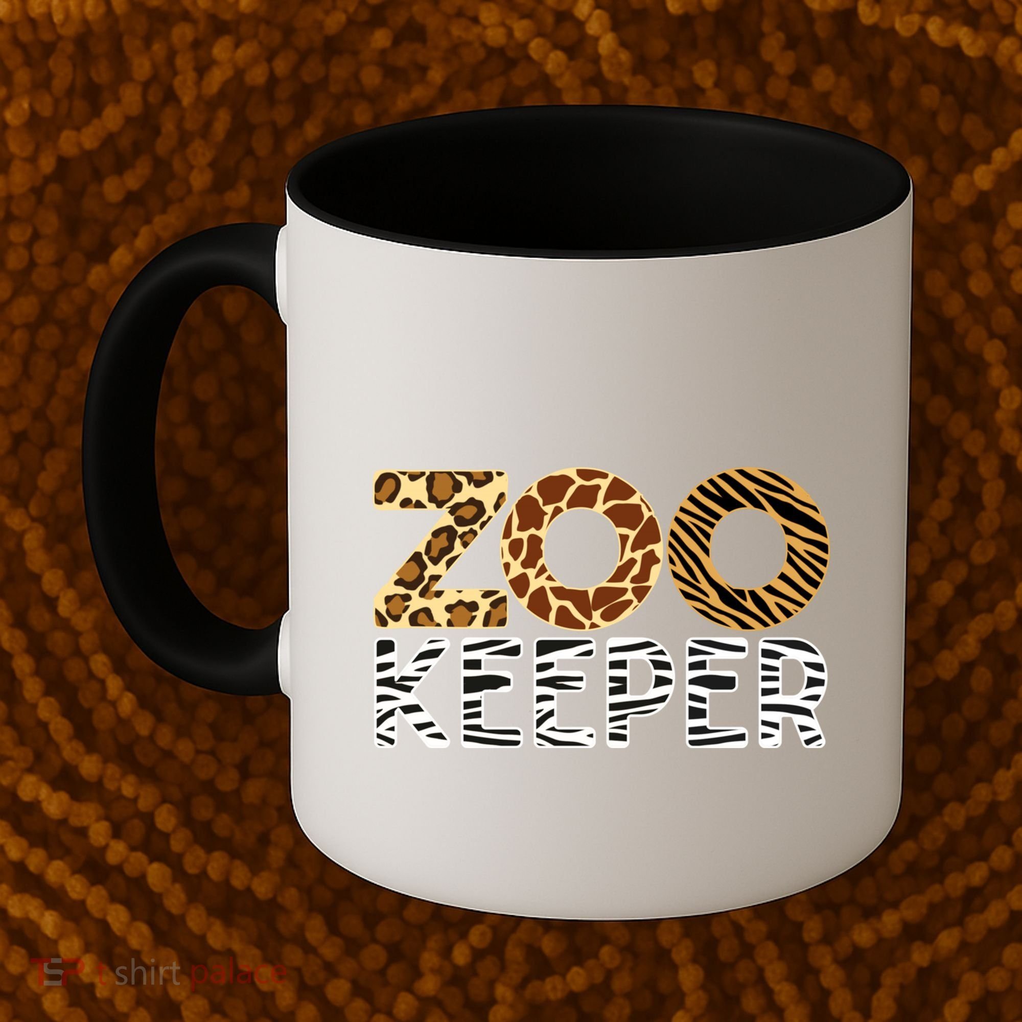 Zookeeper African Animals Zebra Wild Print Savanna Costume Gift Coffee Mug