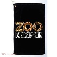 Zookeeper African Animals Zebra Wild Print Savanna Costume Gift Golf Towel thumb 0