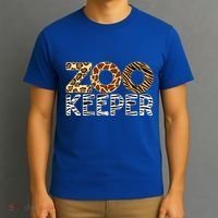 Zookeeper African Animals Zebra Wild Print Savanna Costume Gift T-Shirt thumb 3