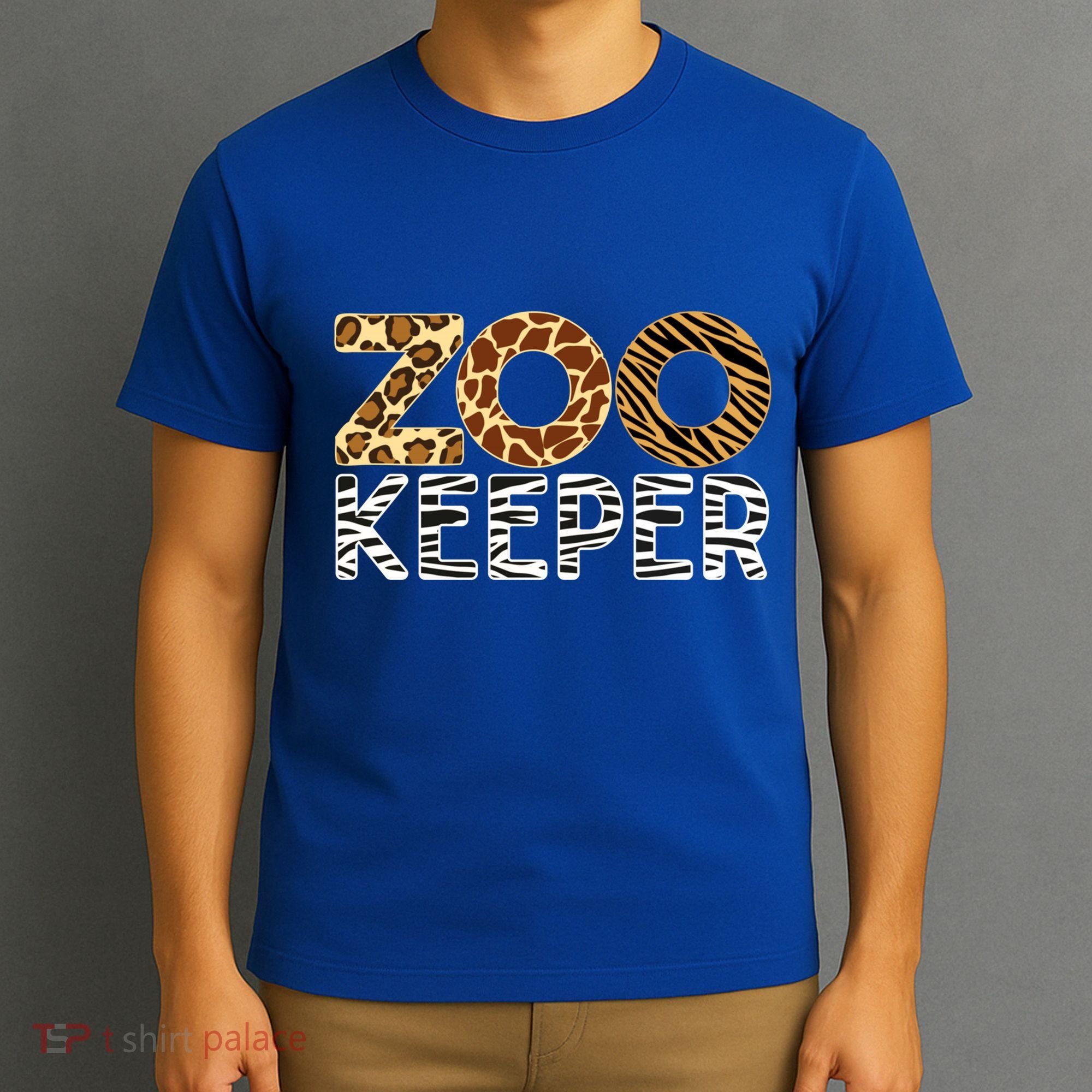 Zookeeper African Animals Zebra Wild Print Savanna Costume Gift T-Shirt
