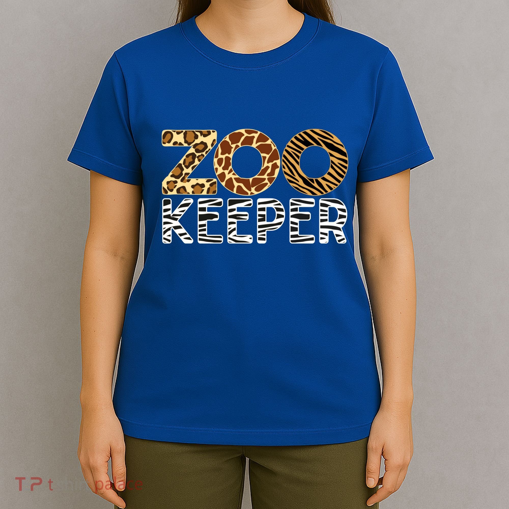 Zookeeper African Animals Zebra Wild Print Savanna Costume Gift T-Shirt