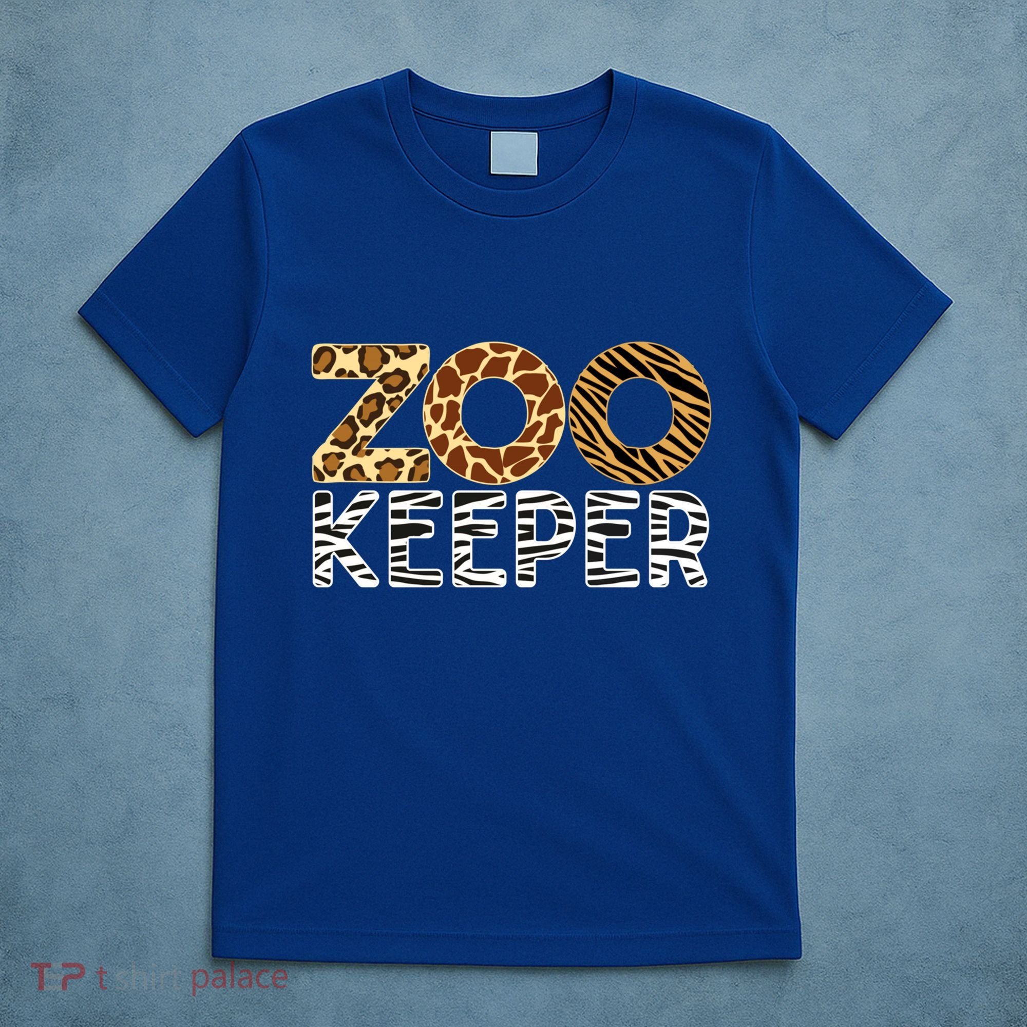 Zookeeper African Animals Zebra Wild Print Savanna Costume Gift T-Shirt
