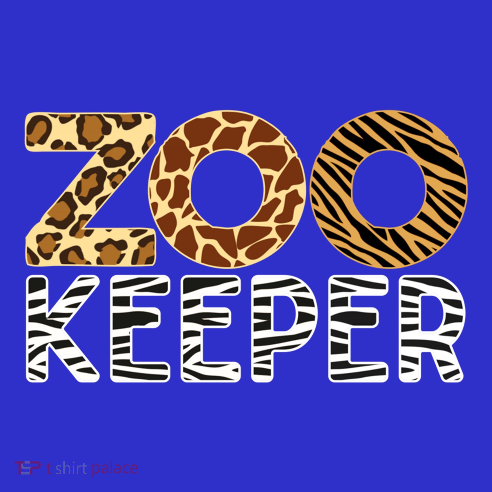Zookeeper African Animals Zebra Wild Print Savanna Costume Gift Button