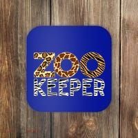 Zookeeper African Animals Zebra Wild Print Savanna Costume Gift Coaster thumb 0