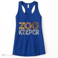 Zookeeper African Animals Zebra Wild Print Savanna Costume Gift Women's Tank Top thumb 0
