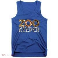 Zookeeper African Animals Zebra Wild Print Savanna Costume Gift Tank Top thumb 0