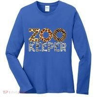Zookeeper African Animals Zebra Wild Print Savanna Costume Gift Women's Long Sleeve Shirt thumb 0