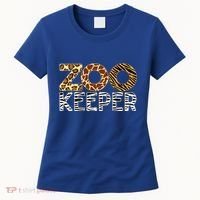 Zookeeper African Animals Zebra Wild Print Savanna Costume Gift Women's T-Shirt thumb 0