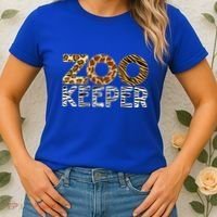 Zookeeper African Animals Zebra Wild Print Savanna Costume Gift Women's T-Shirt thumb 2