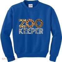 Zookeeper African Animals Zebra Wild Print Savanna Costume Gift Kids Sweatshirt thumb 0