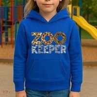 Zookeeper African Animals Zebra Wild Print Savanna Costume Gift Kids Hoodie thumb 3