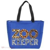 Zookeeper African Animals Zebra Wild Print Savanna Costume Gift Tote Bag thumb 0