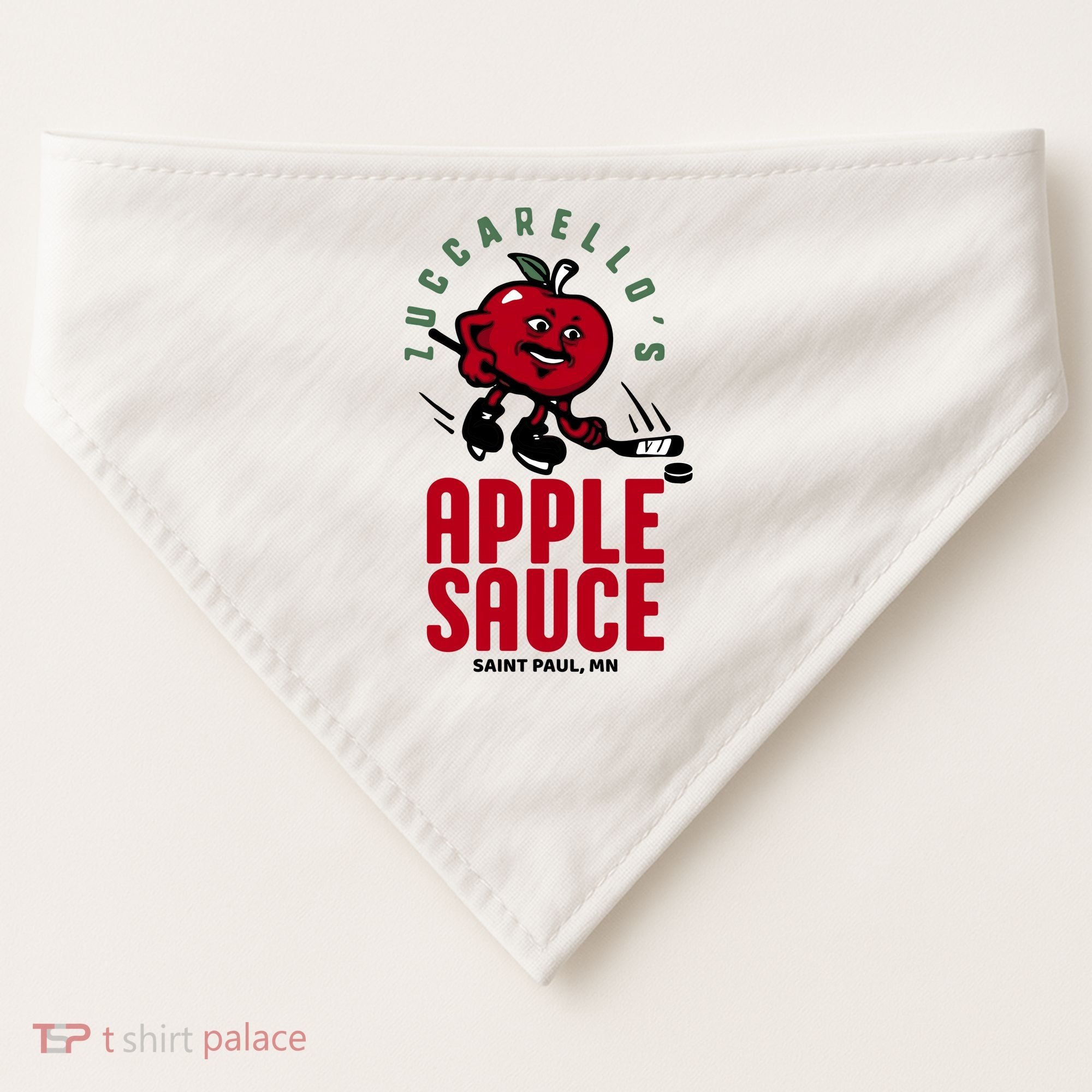 Zuccarello's Applesauce Assist Record Hockey Tribute USA-Made Doggie Bandana