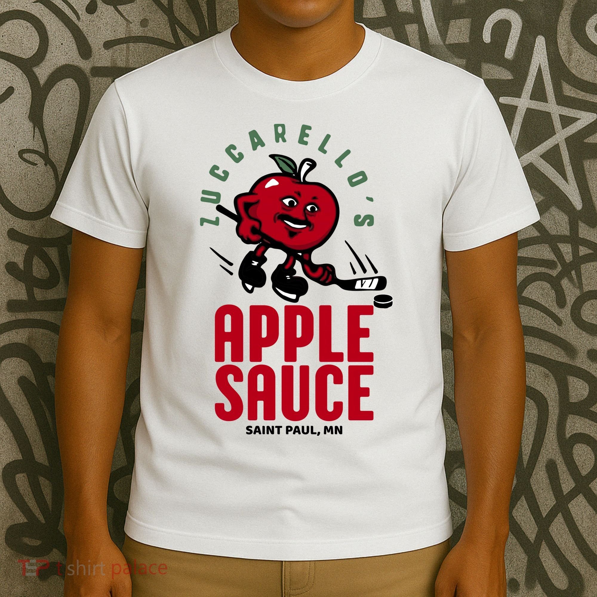 Zuccarello's Applesauce Assist Record Hockey Tribute T-Shirt