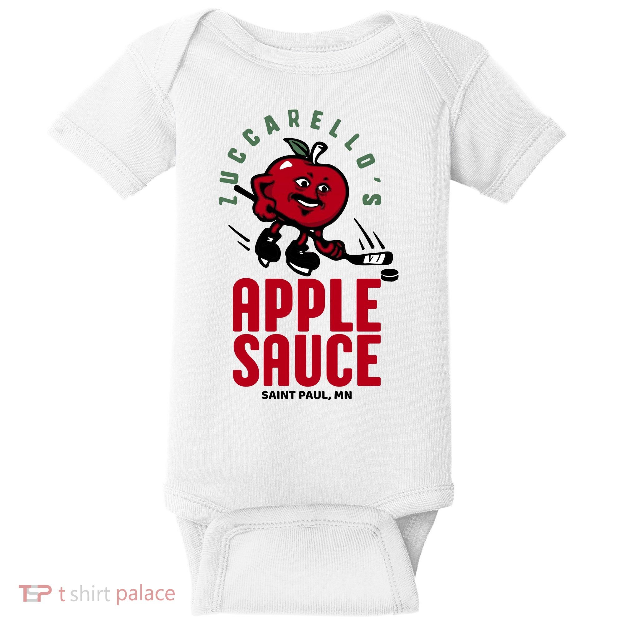 Zuccarello's Applesauce Assist Record Hockey Tribute Baby Bodysuit
