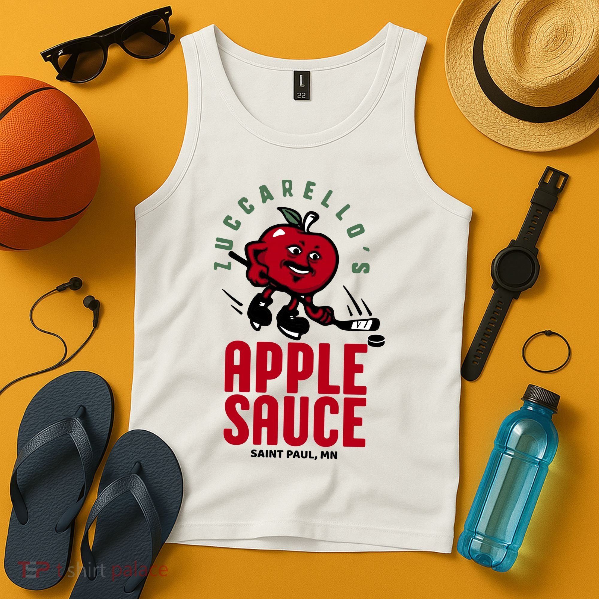 Zuccarello's Applesauce Assist Record Hockey Tribute Tank Top
