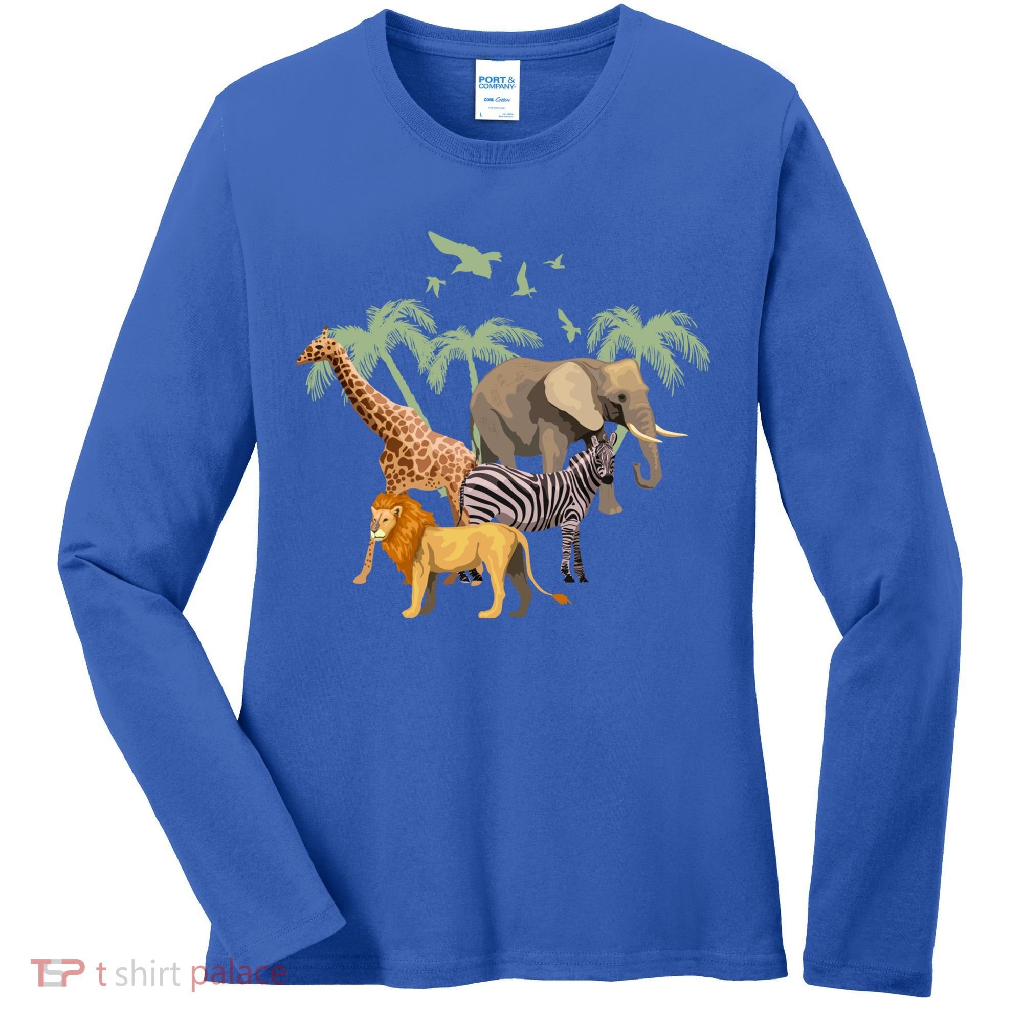 Zoo Animals Gift Zoo Gift Wildlife Gift Funny Gift Women's Long Sleeve Shirt