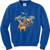 Zoo Animals Gift Zoo Gift Wildlife Gift Funny Gift Kids Sweatshirt thumb 0