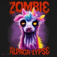 Zombie Alpaca Lypse Halloween Llama Spooky Costumes Graphic Plus Size Sweatshirt thumb 3