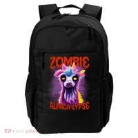 Zombie Alpaca Lypse Halloween Llama Spooky Costumes Graphic Plus Size Backpack thumb 0