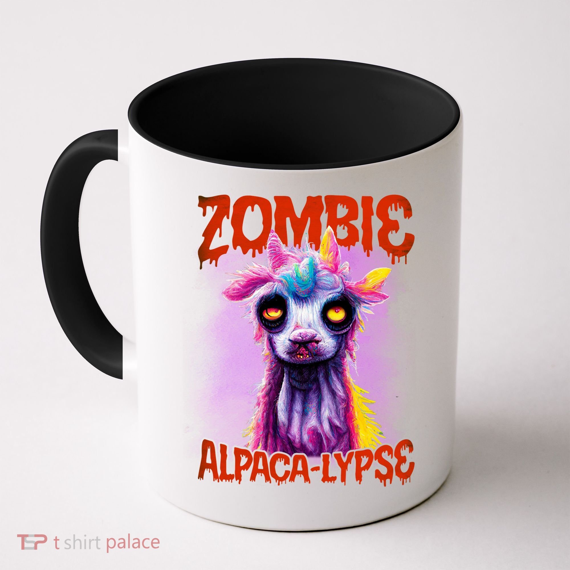 Zombie Alpaca Lypse Halloween Llama Spooky Costumes Graphic Plus Size Coffee Mug
