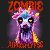 Zombie Alpaca Lypse Halloween Llama Spooky Costumes Graphic Plus Size Beanie thumb 2