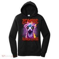 Zombie Alpaca Lypse Halloween Llama Spooky Costumes Graphic Plus Size Women's Hoodie thumb 0