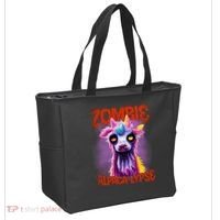 Zombie Alpaca Lypse Halloween Llama Spooky Costumes Graphic Plus Size Tote Bag thumb 2