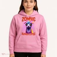 Zombie Alpaca Lypse Halloween Llama Spooky Costumes Graphic Plus Size Hoodie thumb 5
