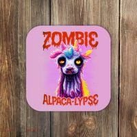 Zombie Alpaca Lypse Halloween Llama Spooky Costumes Graphic Plus Size Coaster thumb 0