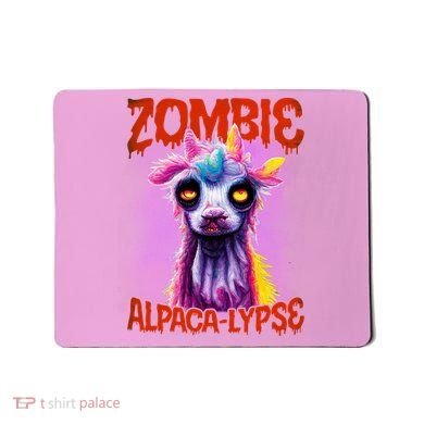 Zombie Alpaca Lypse Halloween Llama Spooky Costumes Graphic Plus Size Mousepad