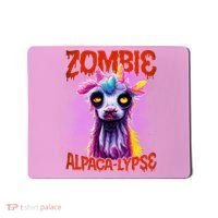 Zombie Alpaca Lypse Halloween Llama Spooky Costumes Graphic Plus Size Mousepad thumb 0