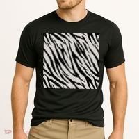 Zebra Animal Print Cooling Performance Crew T-Shirt thumb 2