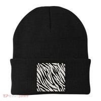 Zebra Animal Print Beanie thumb 0