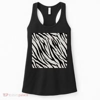 Zebra Animal Print Women's Tank Top thumb 0