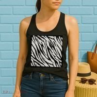 Zebra Animal Print Women's Tank Top thumb 2