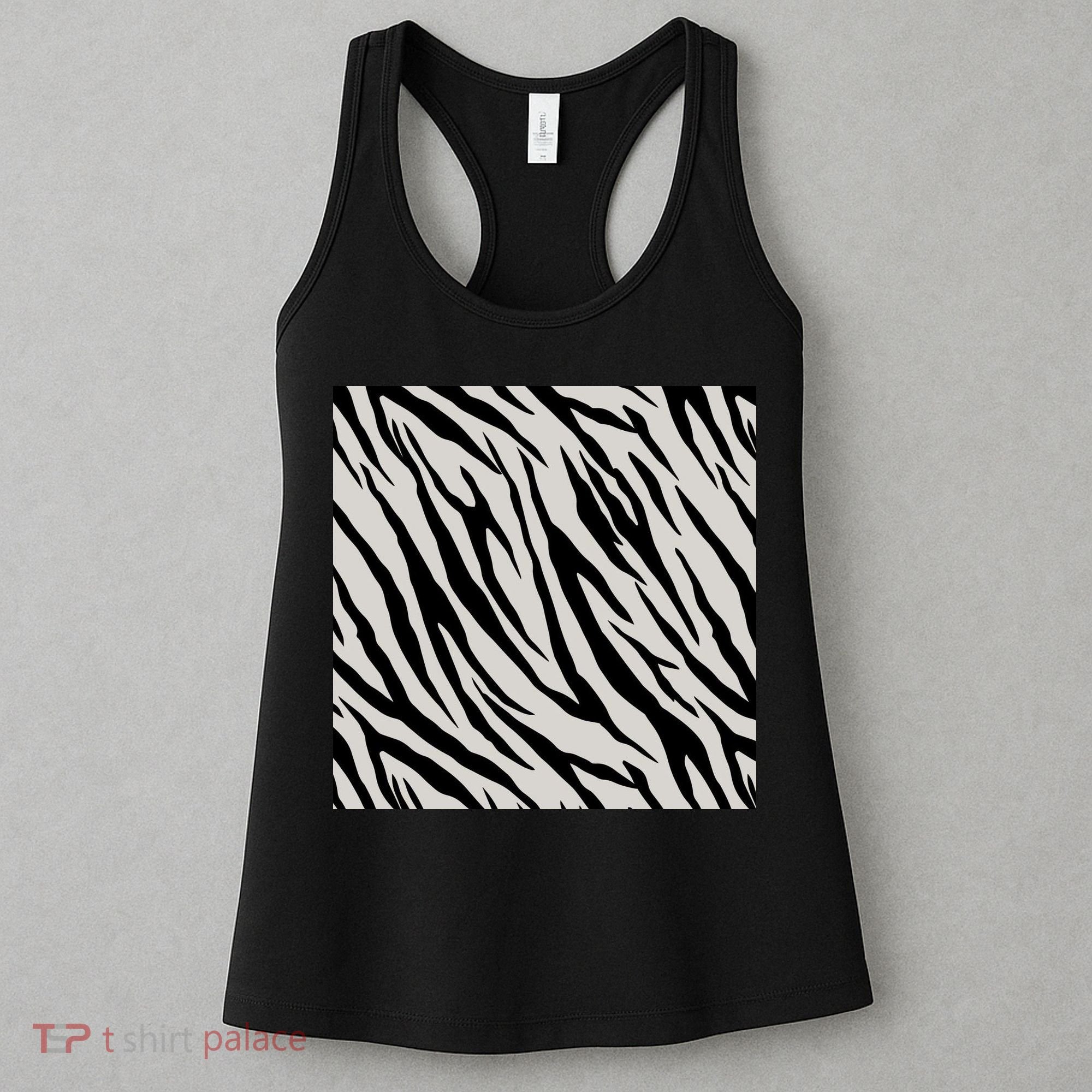 Zebra Animal Print Women's Tank Top