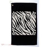 Zebra Animal Print Golf Towel thumb 0