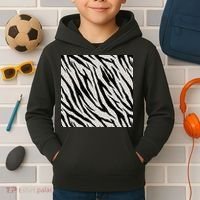 Zebra Animal Print Kids Hoodie thumb 2
