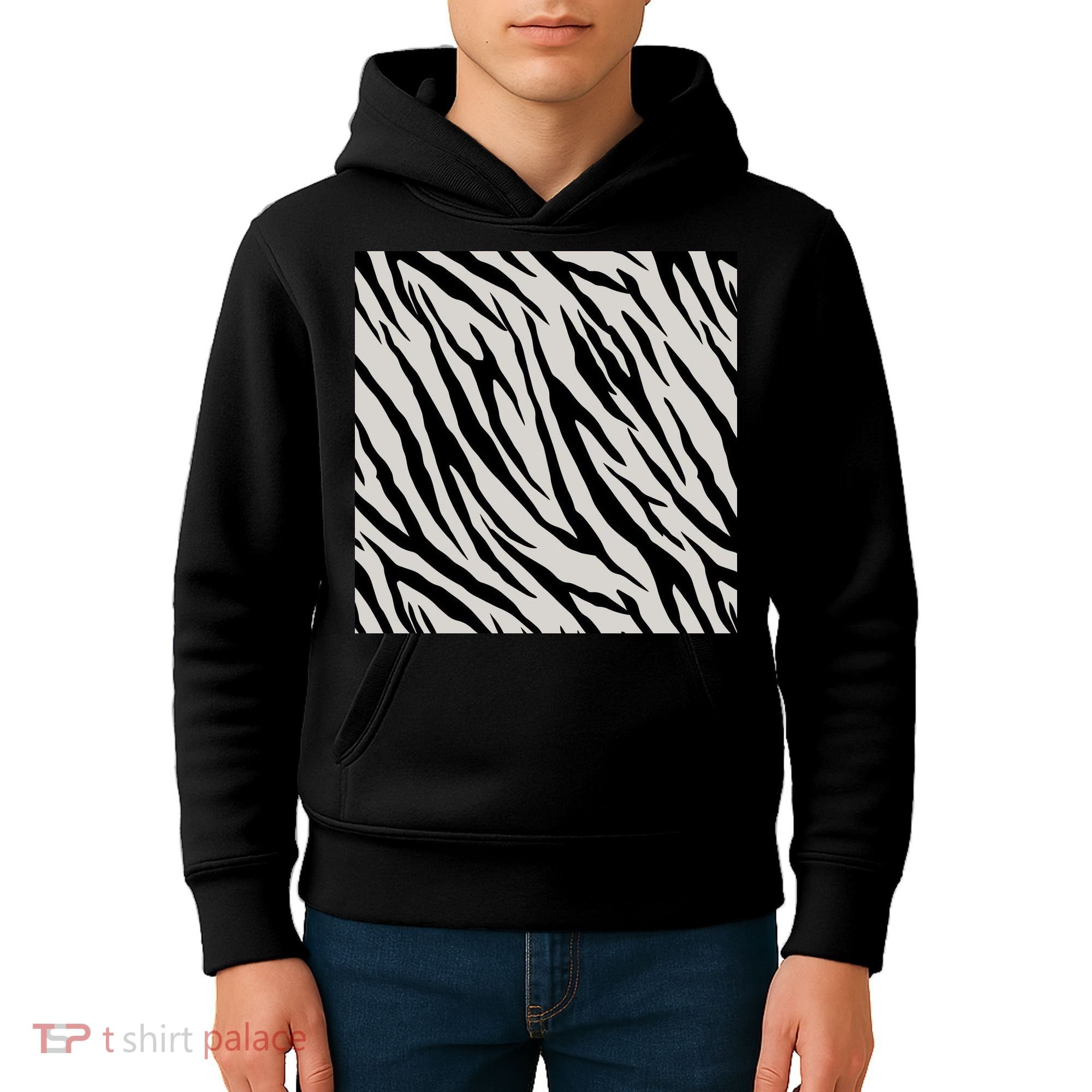 Zebra Animal Print Kids Hoodie