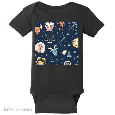 Zodiac Astrology Signs Baby Bodysuit